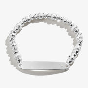 Inline Bar Stretch Bracelet With Crystal Accent
