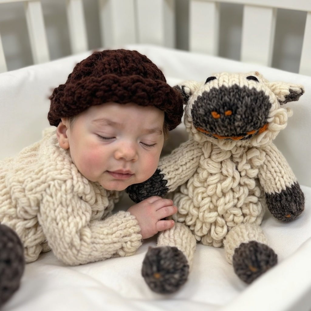 Wool Knit Buddy  | Sawyer The Sheep