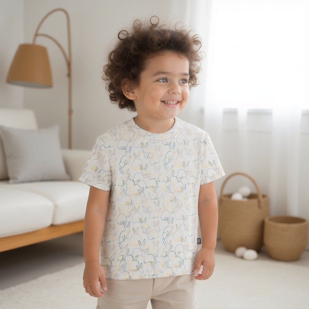 Boxy Toddler Tee | Bunnies