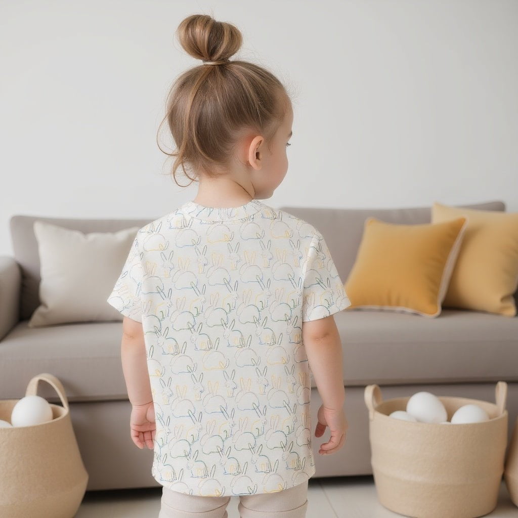 Boxy Toddler Tee | Bunnies