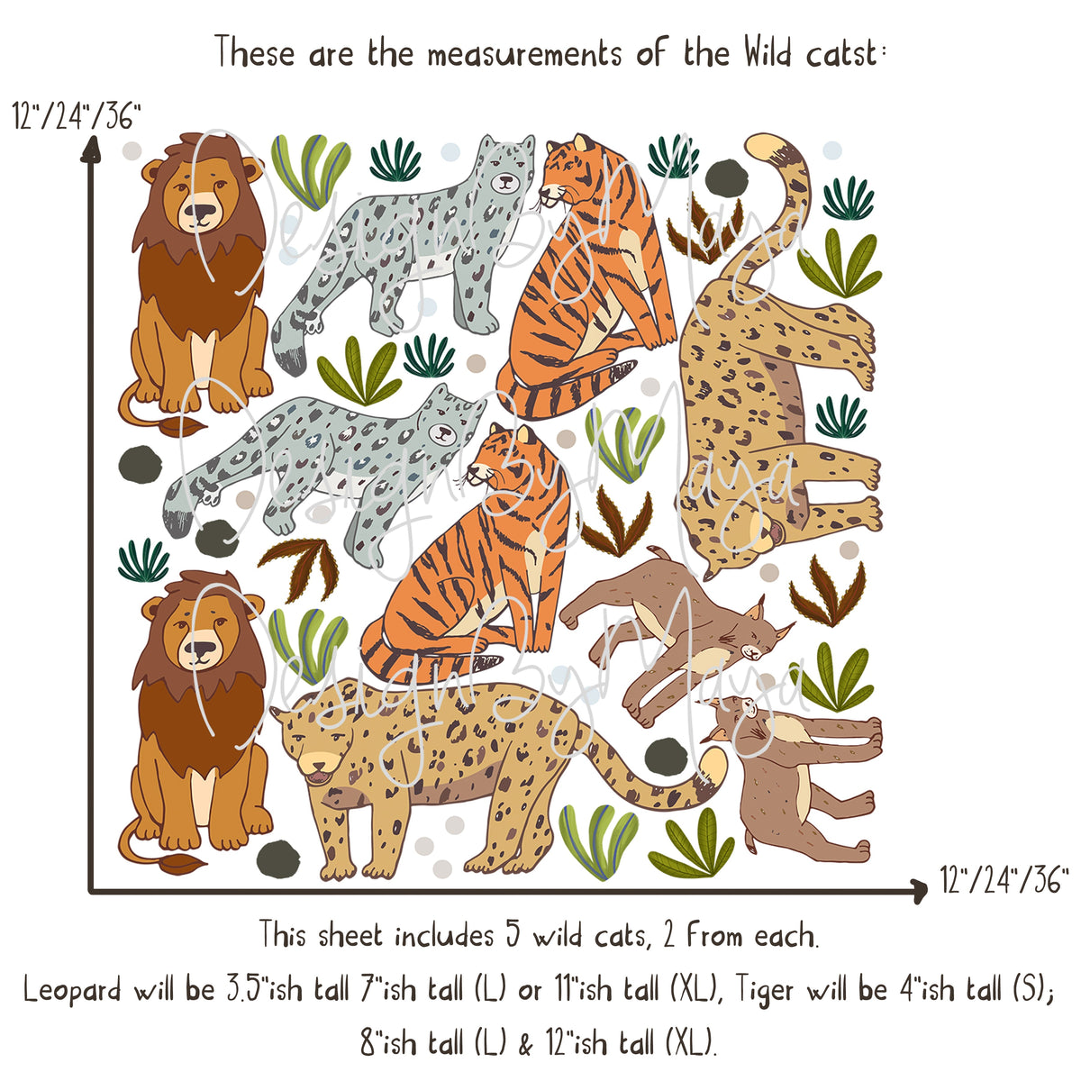 Cats & Dogs Decals - Fabric Nursery Wall Art Decals