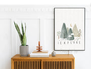 Pine Trees Prints - Luster Paper Nursery Wall Art Prints