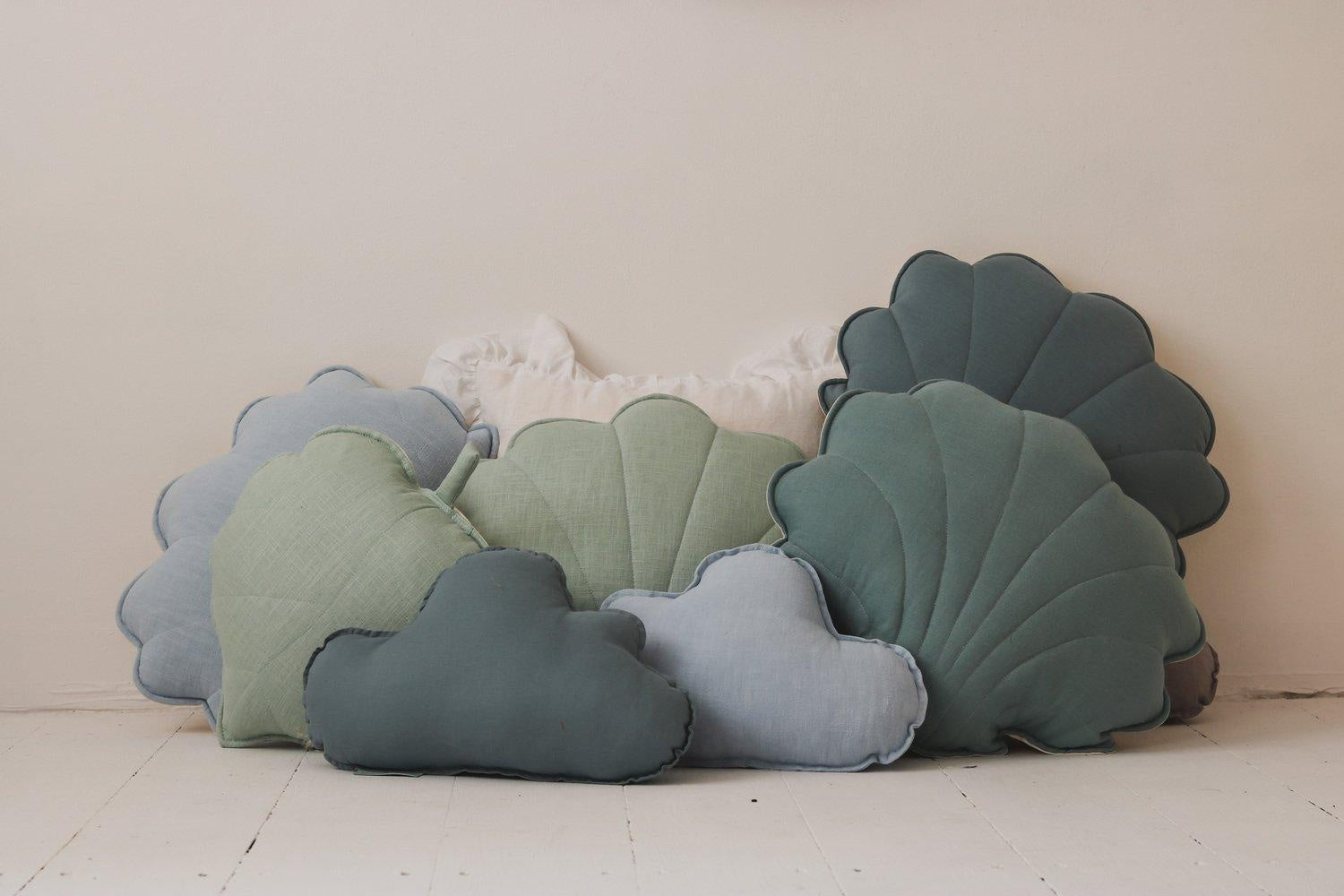 Linen Eye Of The Sea Cloud Pillow