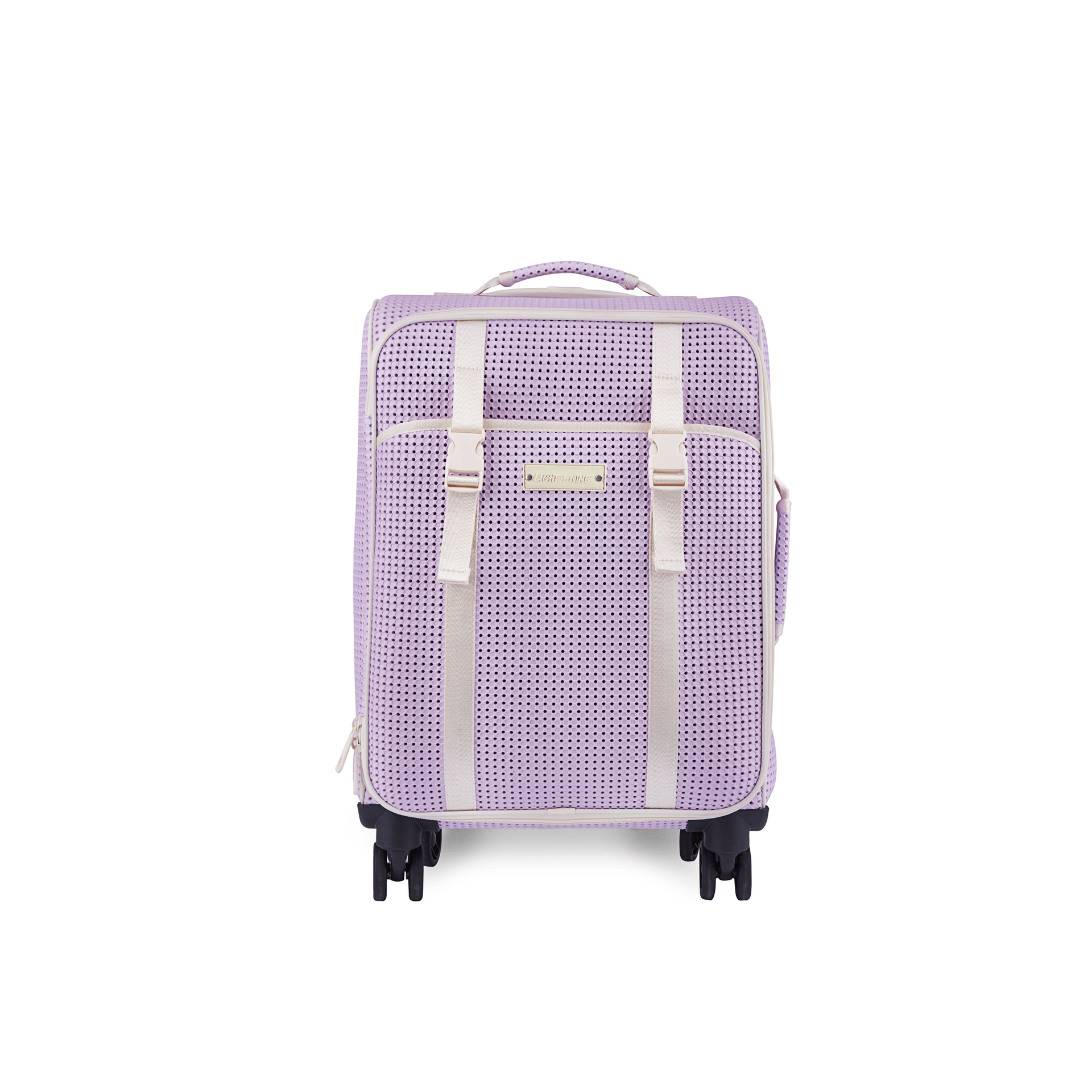 Suitcase 4 Wheel Faded Lavender With Nimix Good Vibes Set Bundle