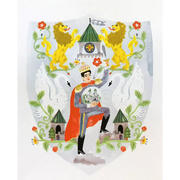 King Ludwig Ii Risograph Print