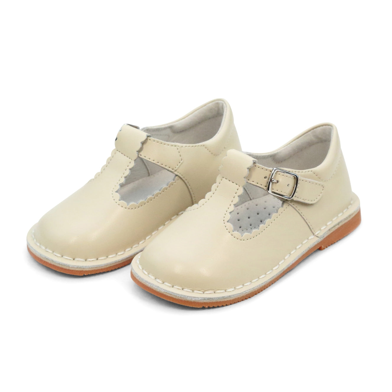 Selina Scalloped T-strap Mary Jane