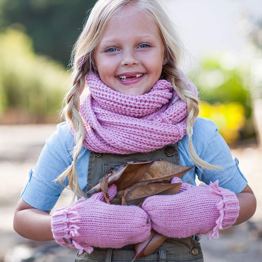 Kids Chunky Knitted Infinity Scarf / Neck-wrap (girls 4-14 Year Old)