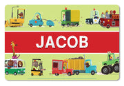 My Very Own Trucks Personalized Placemat