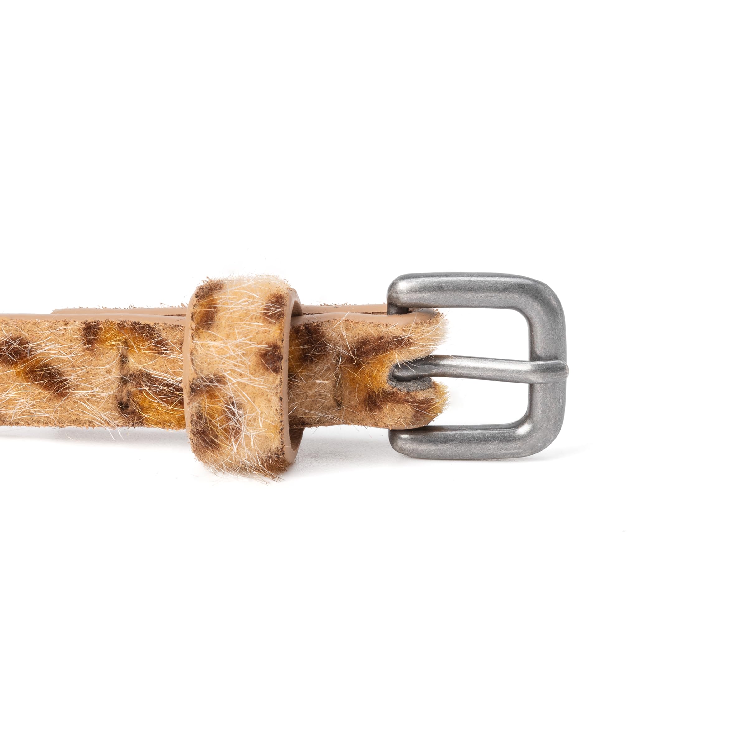 Kids Leopard Print Leather Belt, Stylish And Durable For Girls Age 4-14 Year Old