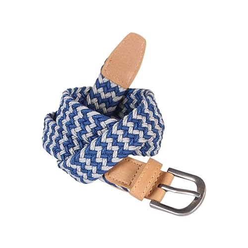 Boys Stretchy Cord Braided Leather Belt - Children's Age (4-7 Y) (8-14y)