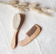 Wooden Baby Brush And Comb Set