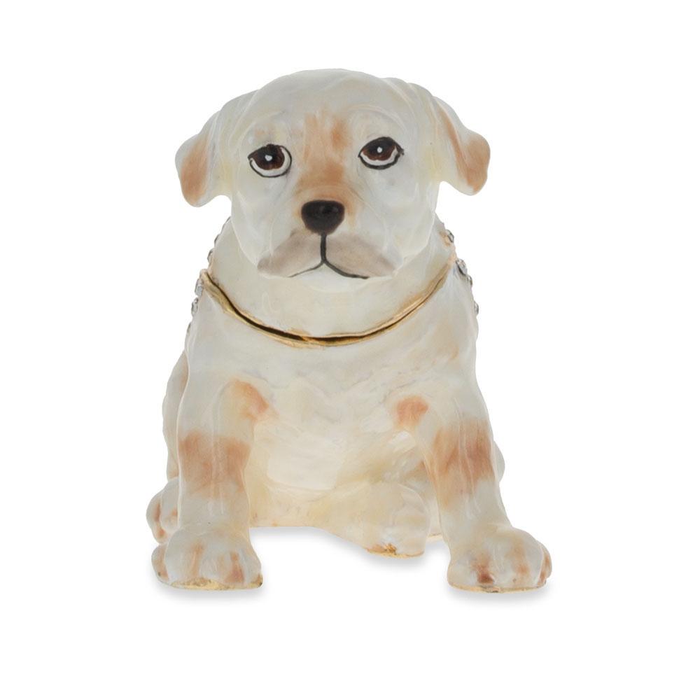 Jeweled Puppy Figurine