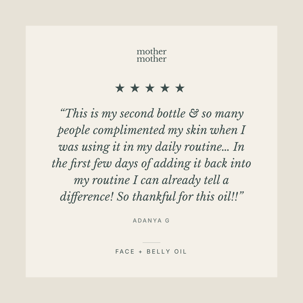 Face + Belly Oil