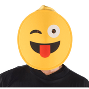 Face With Tongue Emoji Mask - Adults