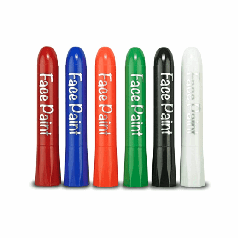 Face Paint Stix, Set Of 6 Classic Colors