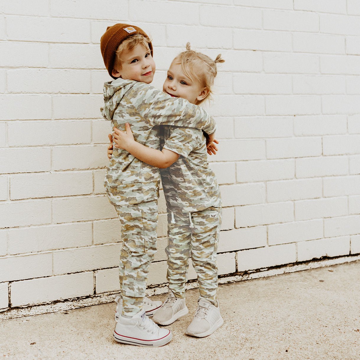 Faded Camo Jogger || Bamboo/cotton/spandex French Terry (18m-8y)