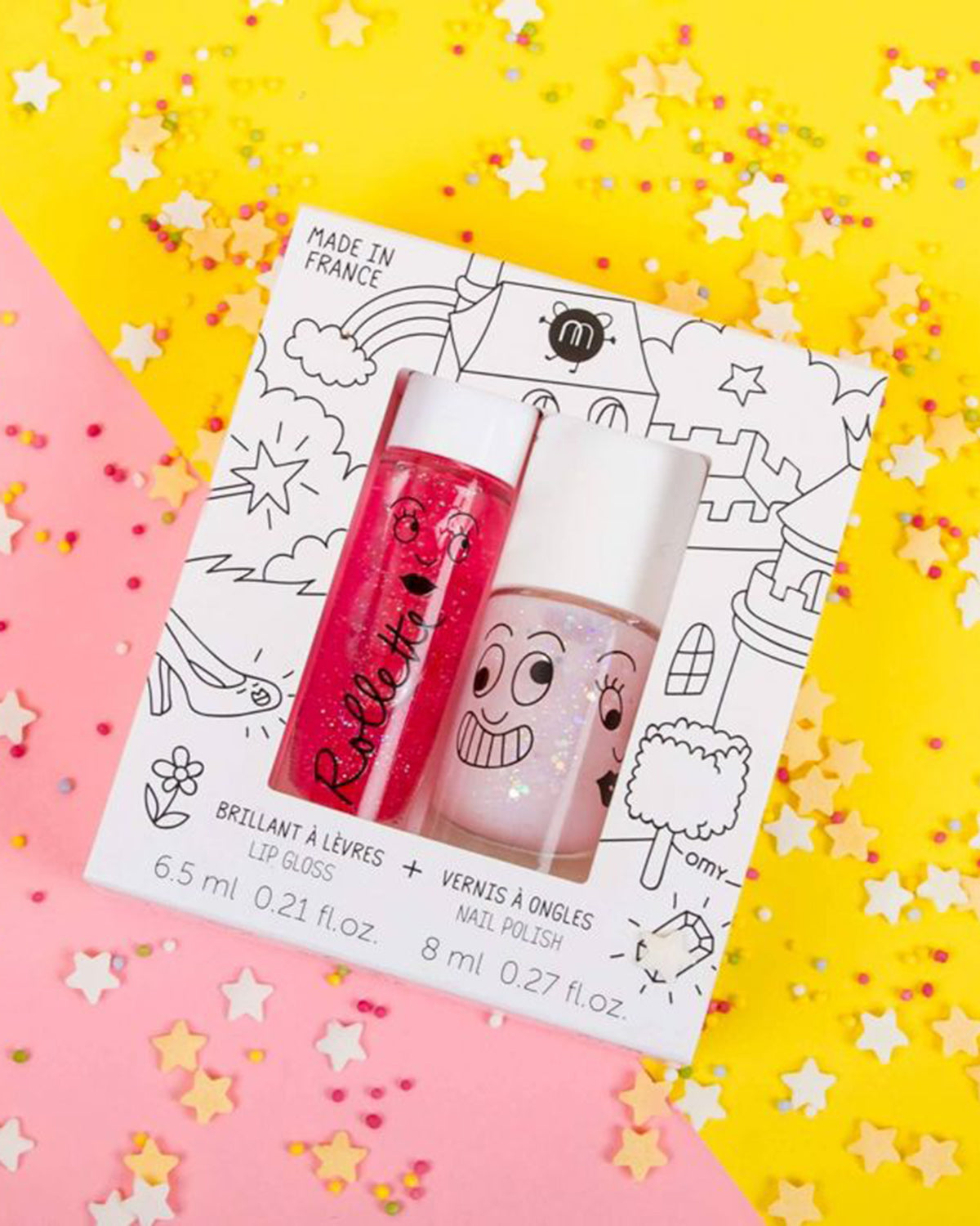 Nailpolish And Lip Gloss Set For Kids Fairytales