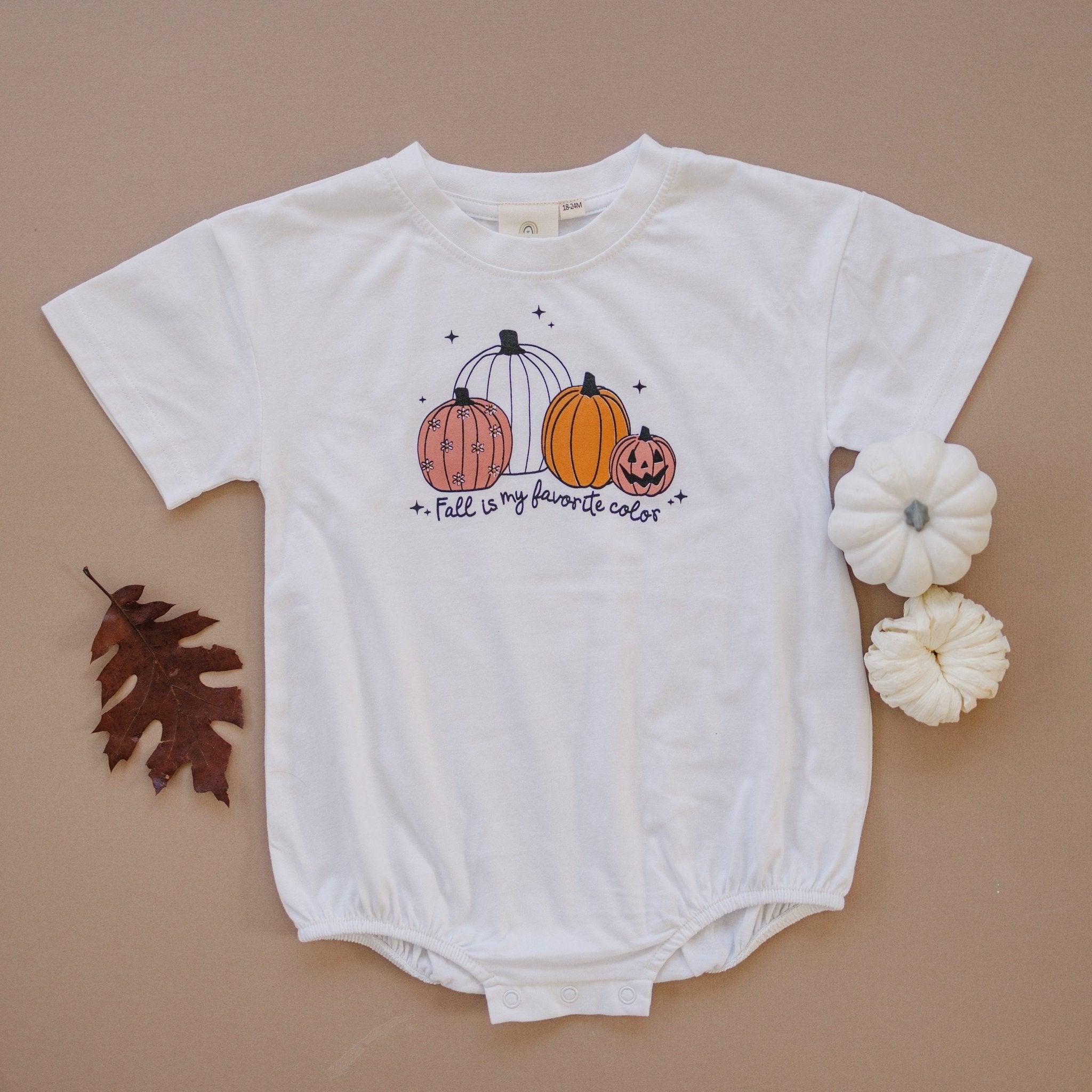 Fall Is My Favorite Color Organic Cotton T-shirt Romper Or Tee