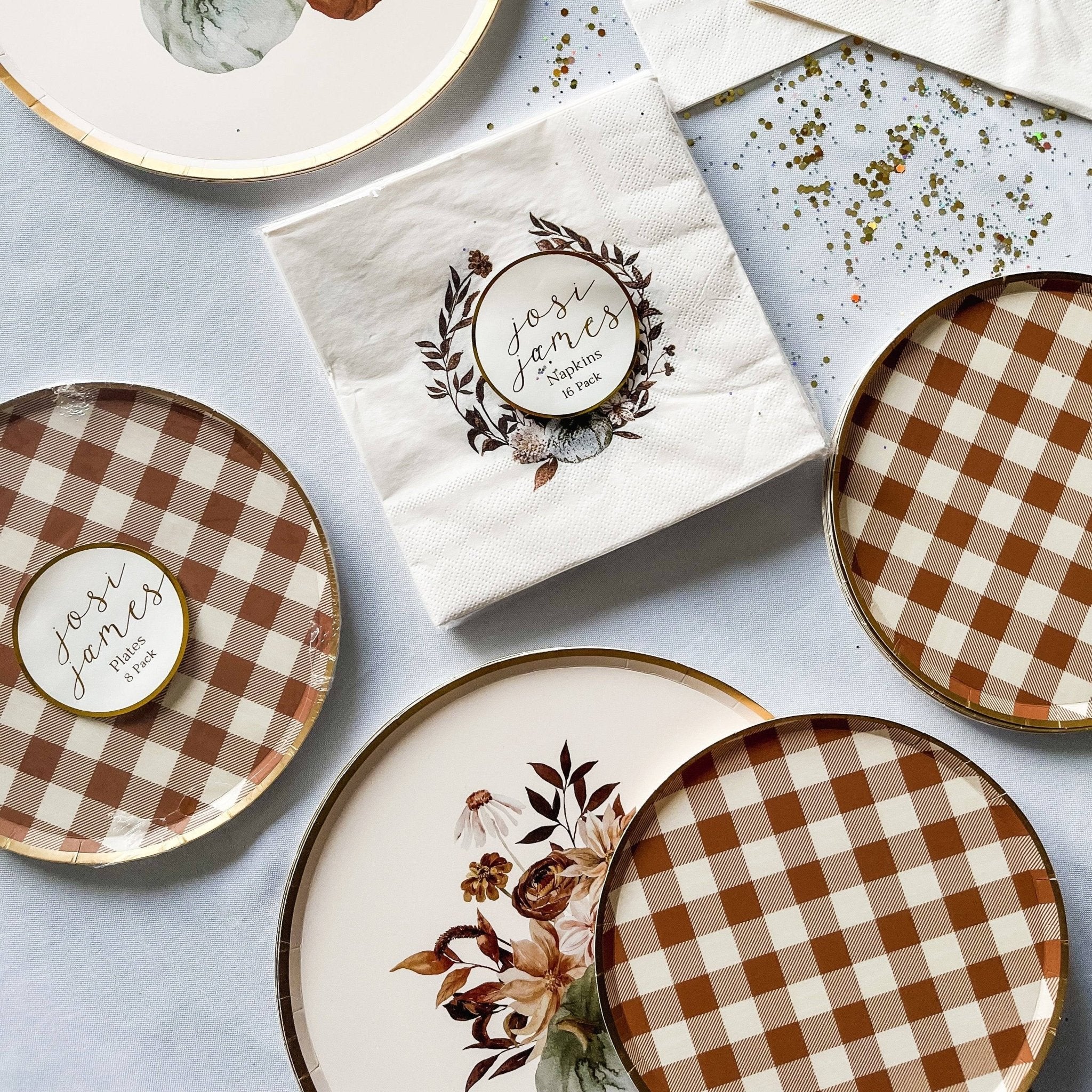 Fall Plaid Plate