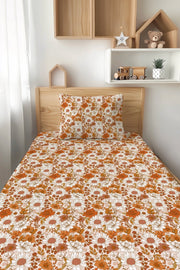 Falling For Florals Twin Fitted Sheet And Pillowcase Set