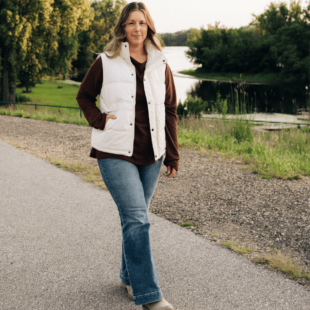 White Vest With Pockets