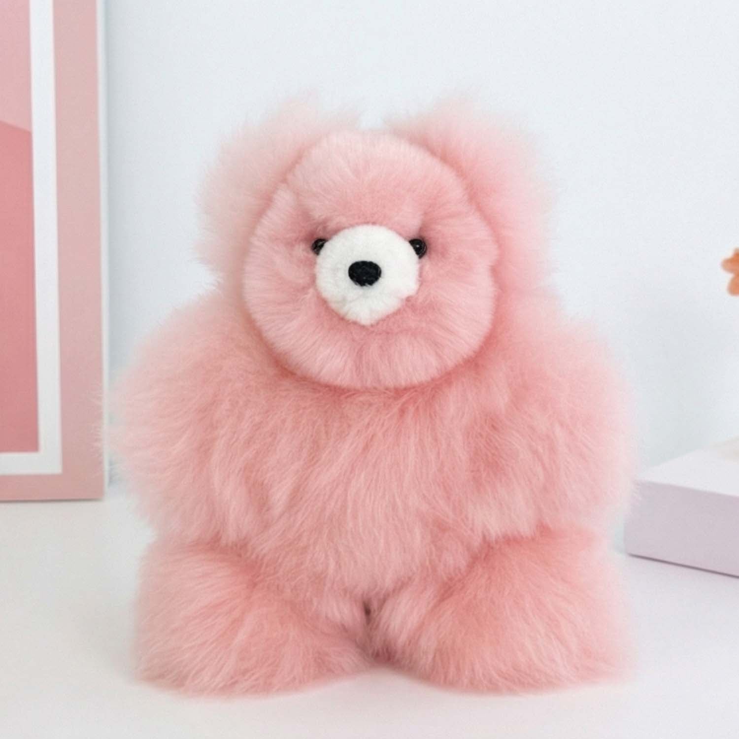 New! Fantasy Alpaca Stuffed Animal - Bear - Micro 7"