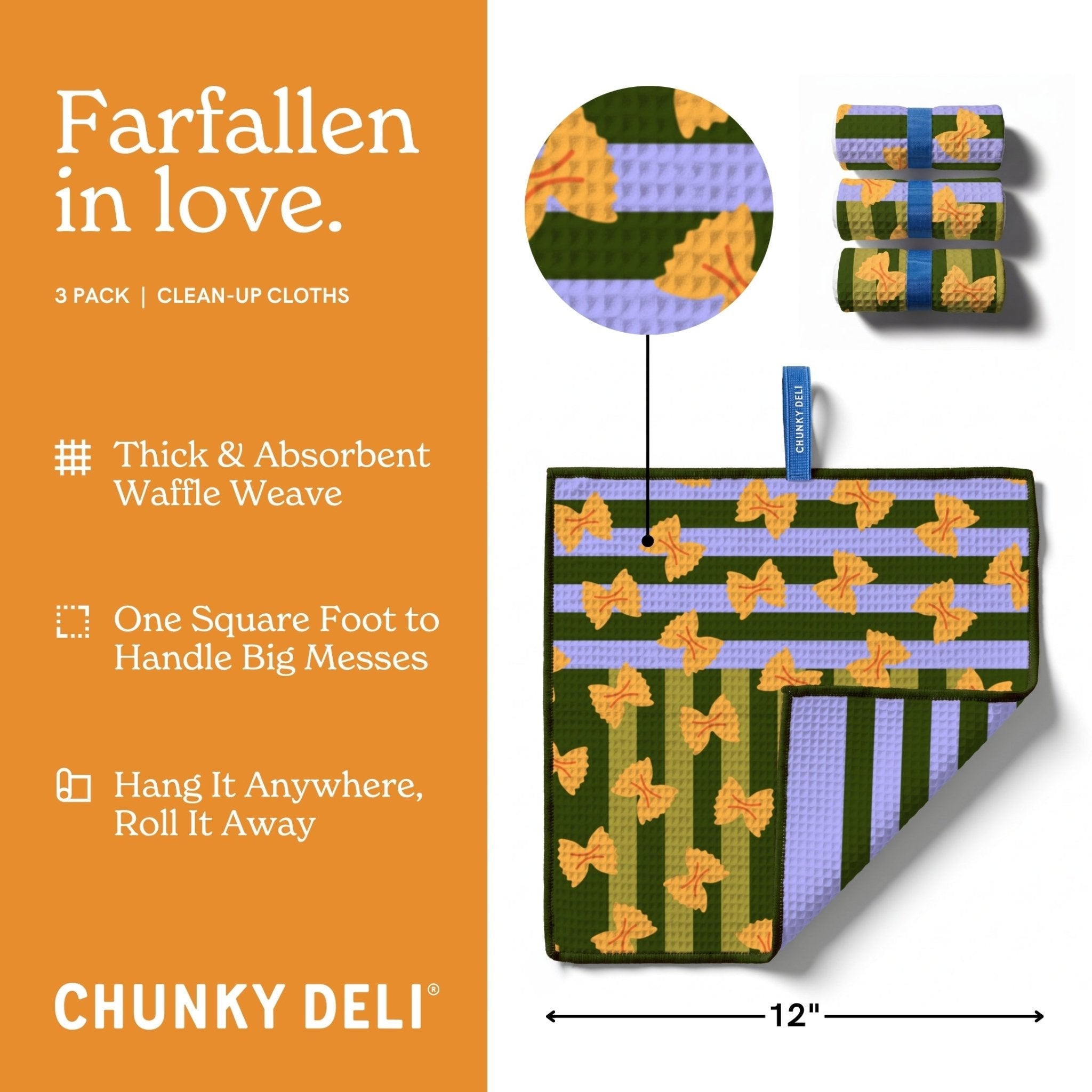 Farfallen In Love | 3 Pack Clean-up Cloths