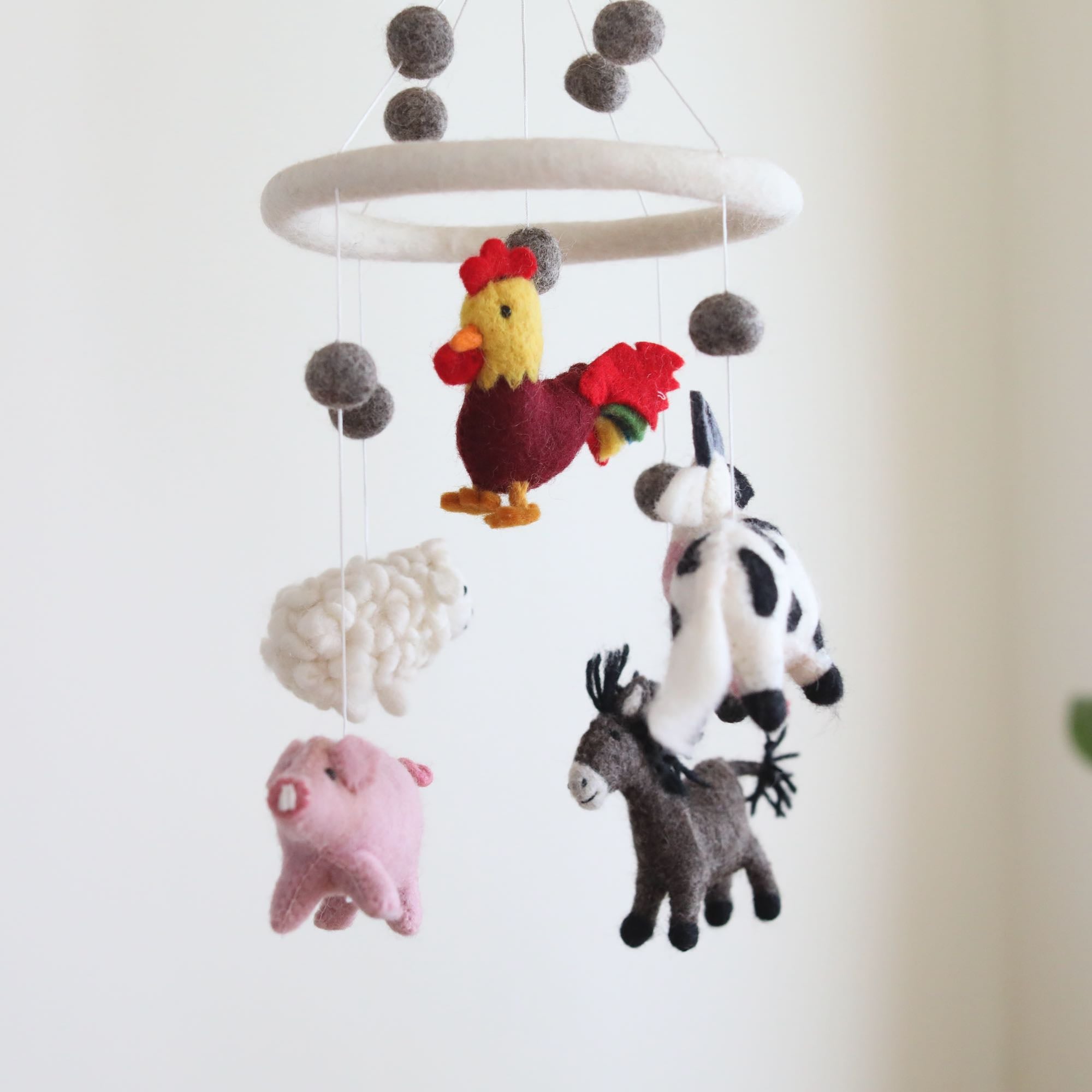 Farmland Animal Baby Mobile