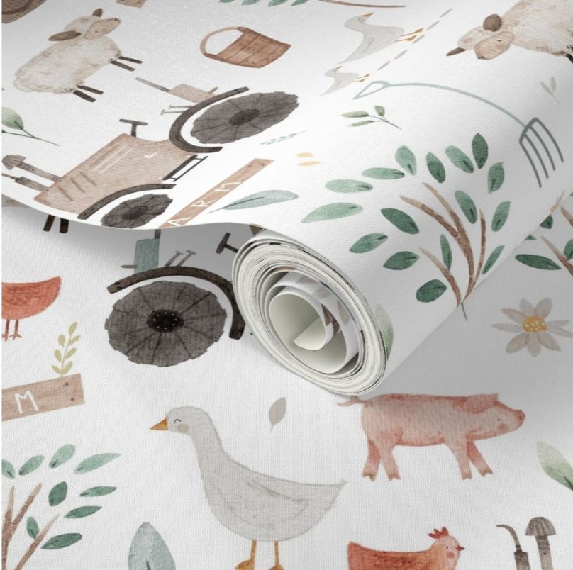 Safari Animals Wallpaper - Nursery Wall Decor Wallpapers