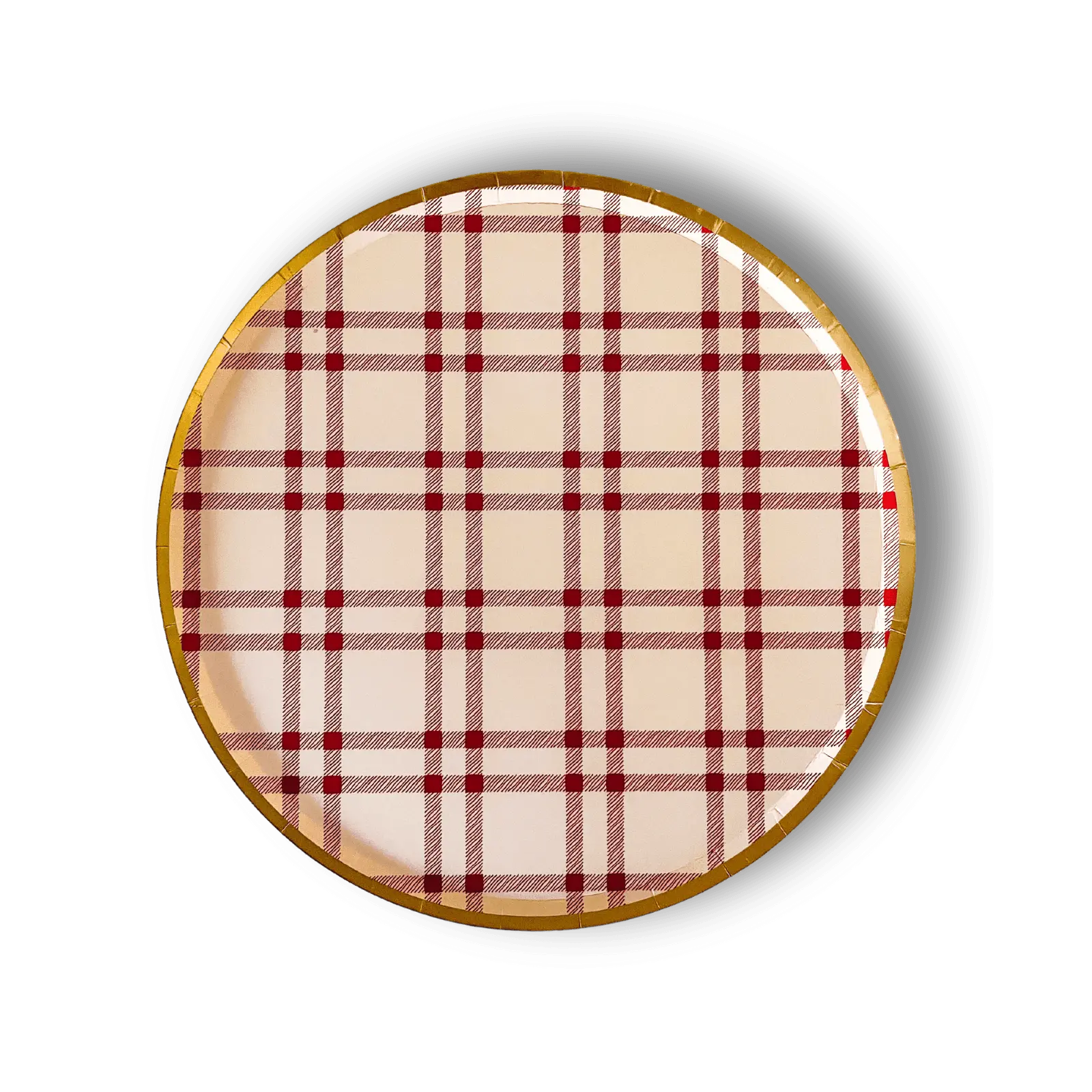 Plaid Large Plate