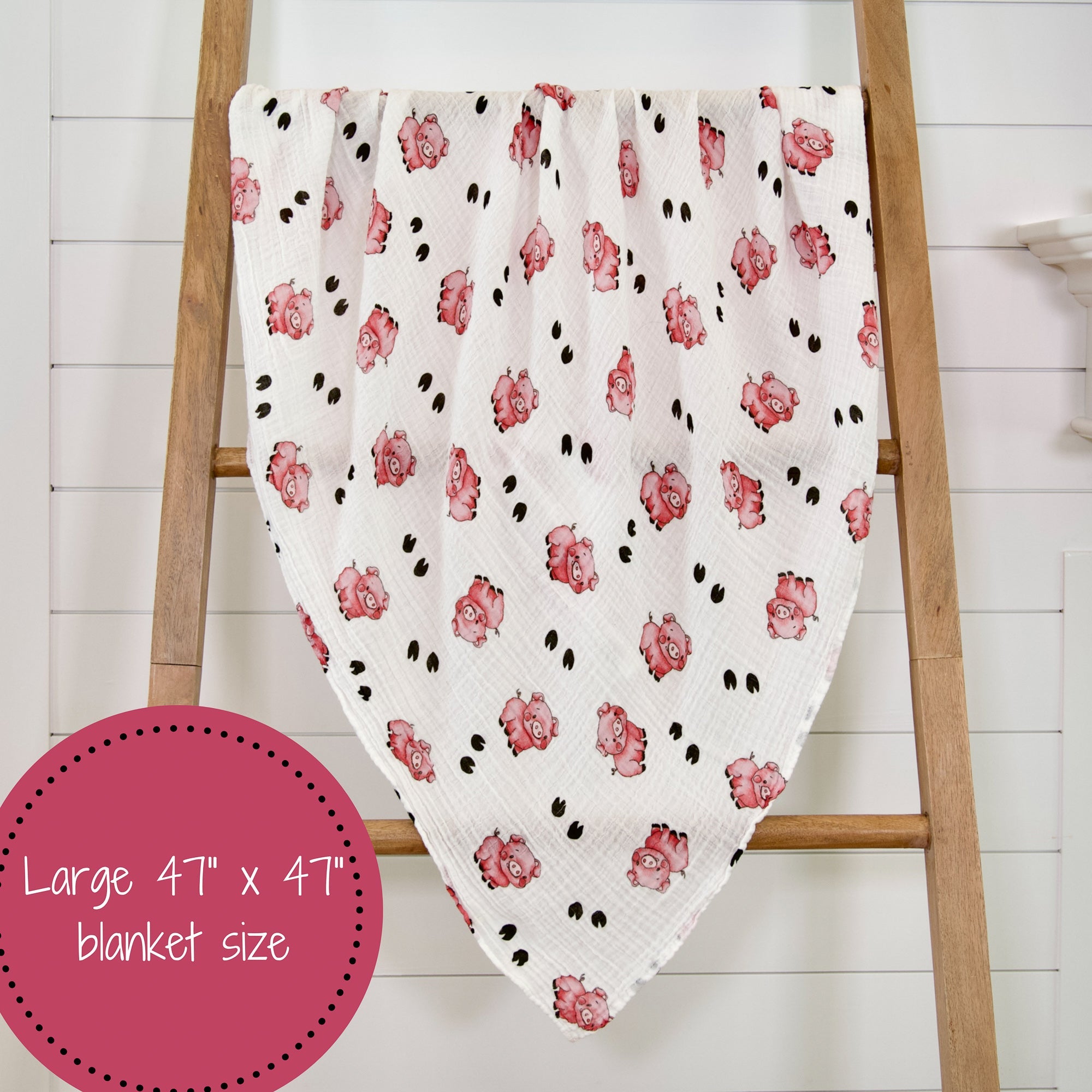 Oink Oink Swaddle Blanket