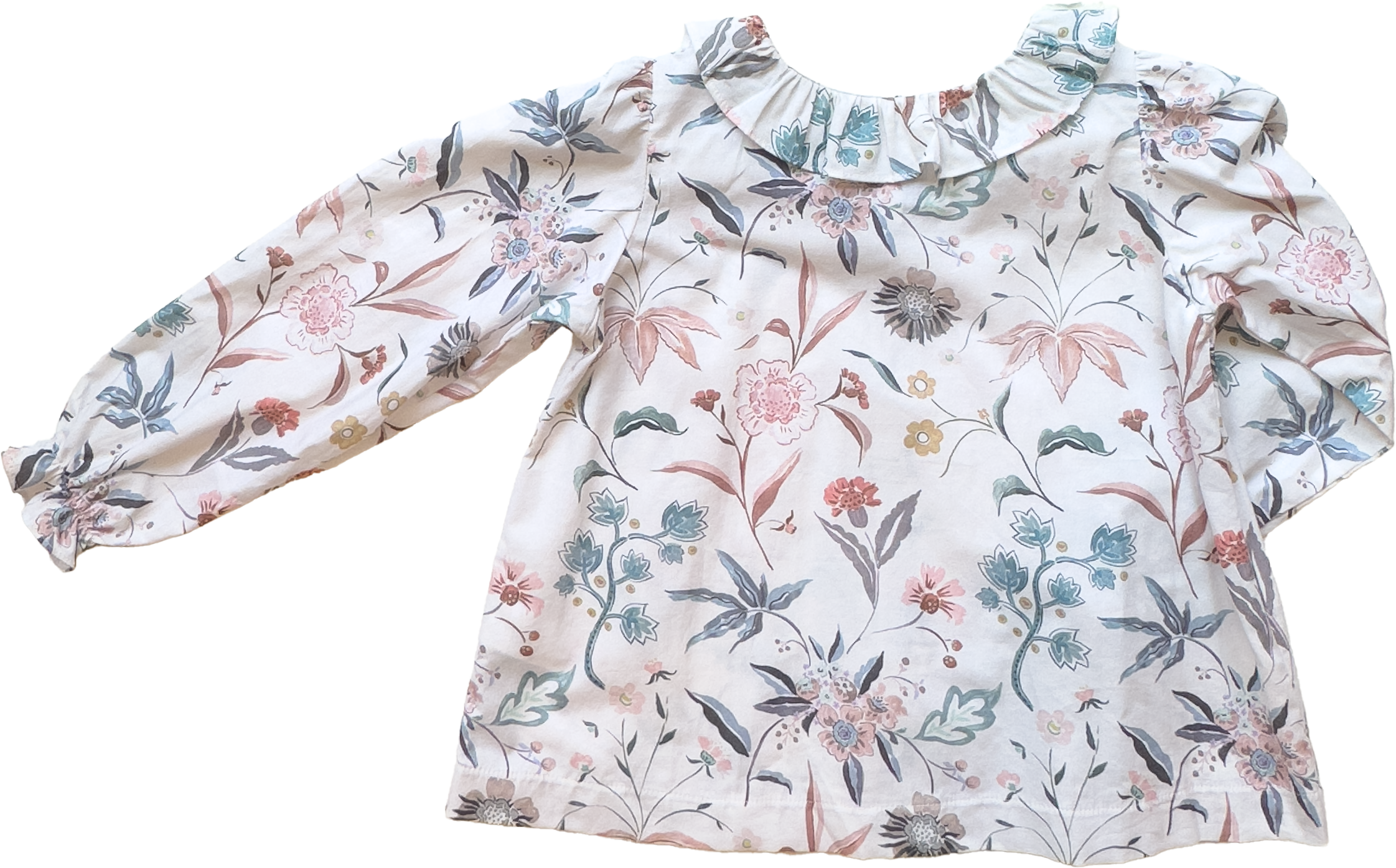 Farrah Top In Field Botanical White