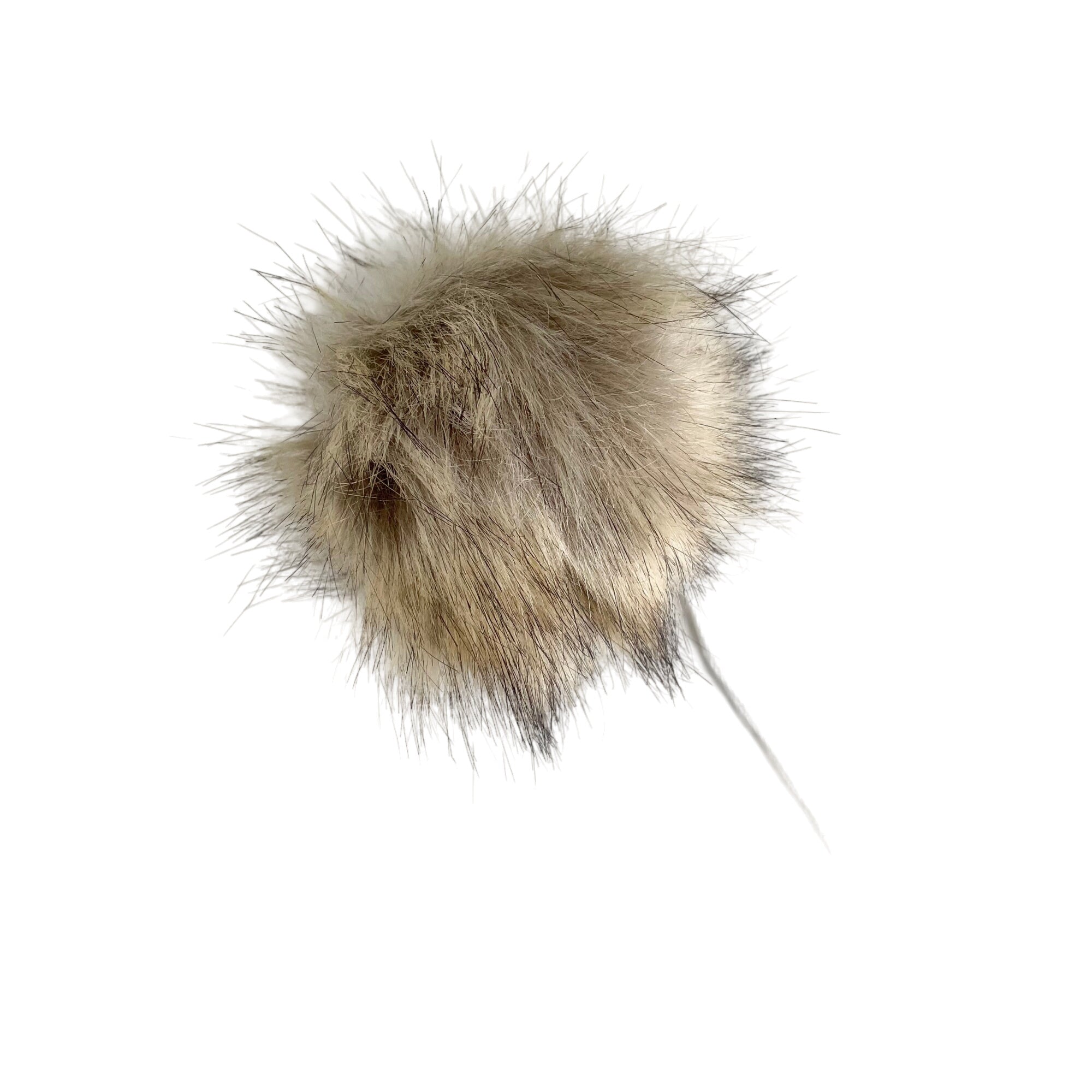 Faux Fur Pom, Natural