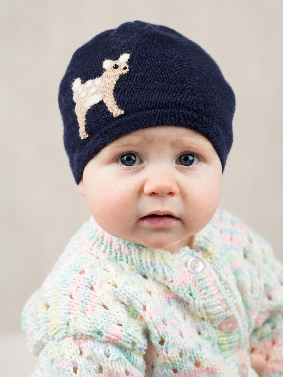 Fawn Cashmere Hat - Baby
