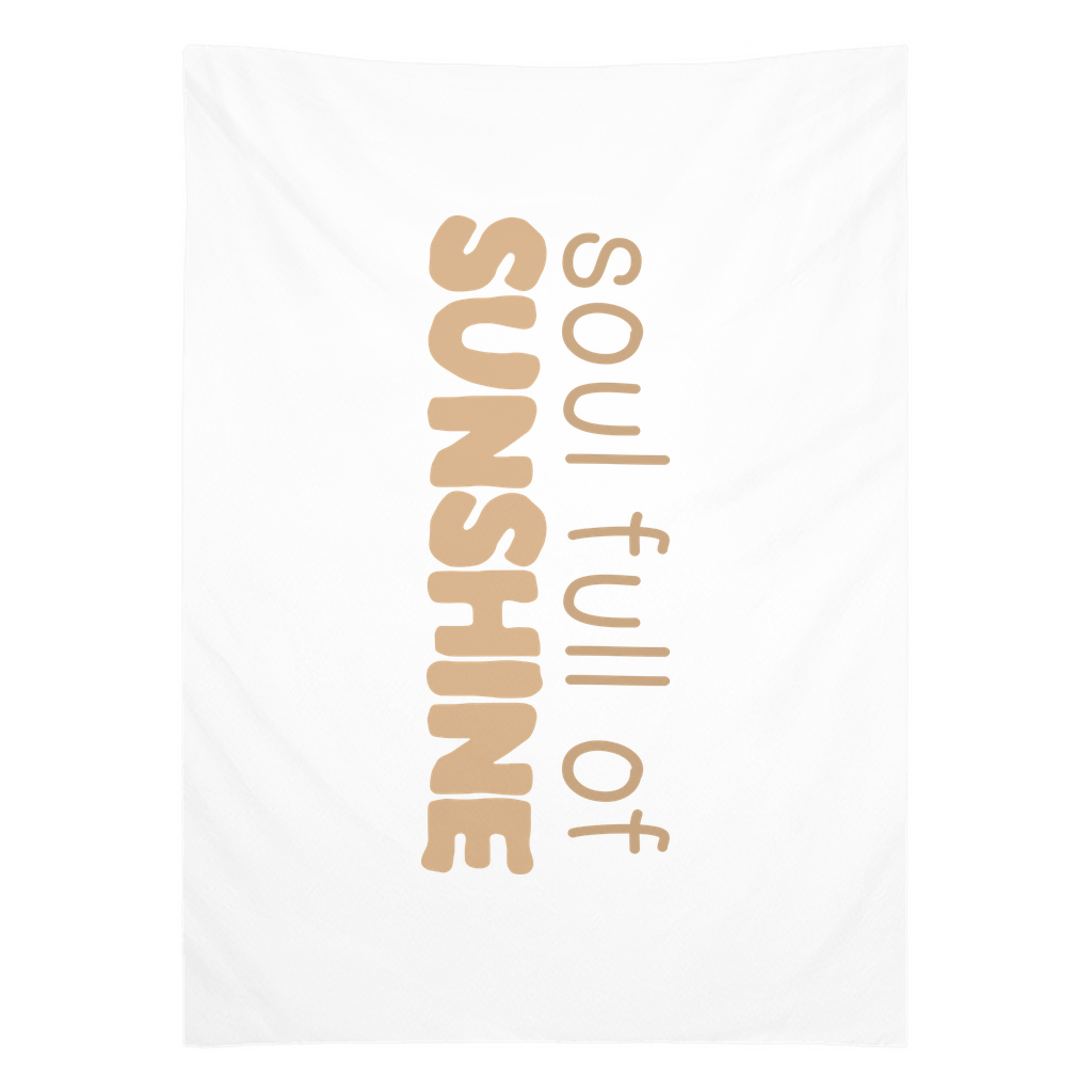 Soul Full Of Sunshine Tapestry, Wall Decor, Banner