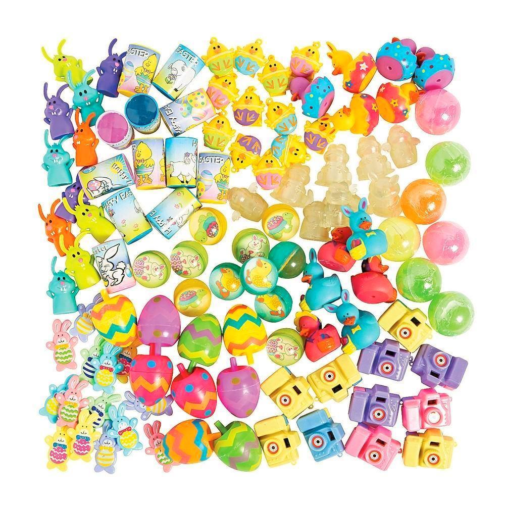 Set Of 150 Assorted Small Easter Toys