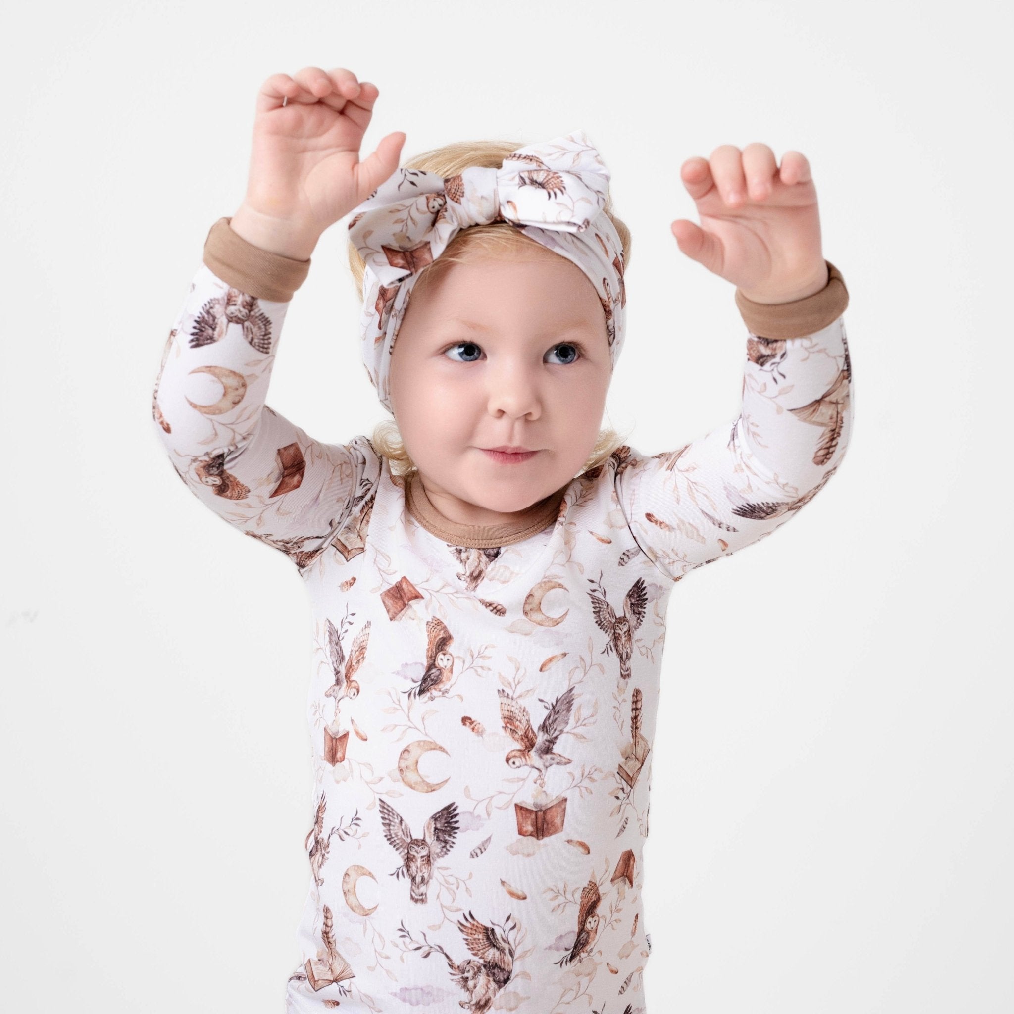 Feathers And Fables（owl）tencel™ Modal Long Sleeve Pj's