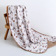 Feathers And Fables（owl）tencel™ Modal Toddler Quilted Blanket