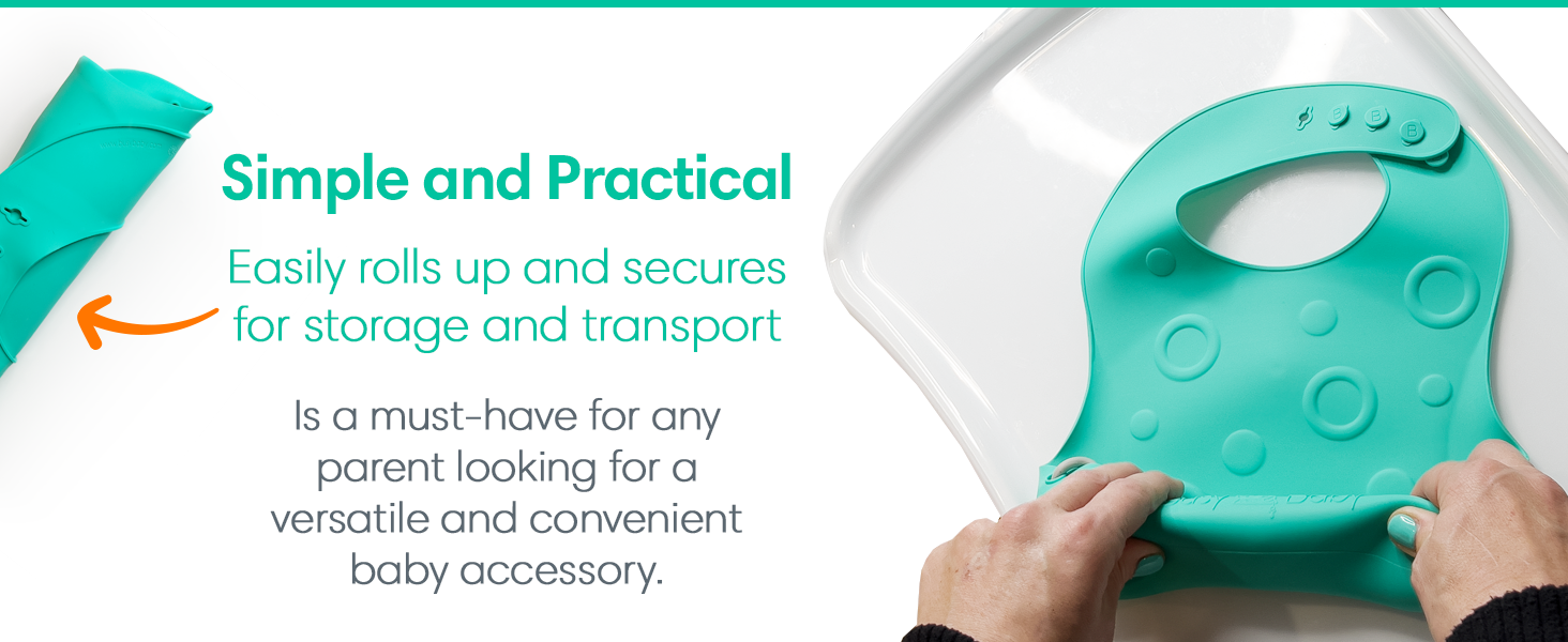 Stop-drop Travel Bib+ Utensils