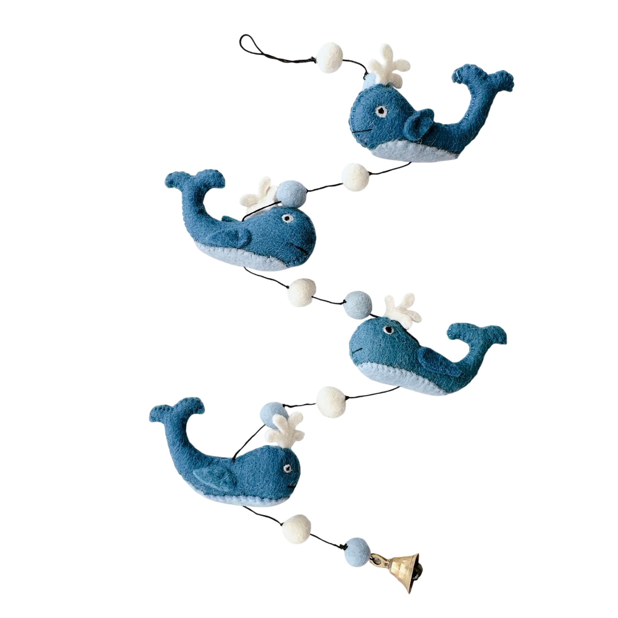 Felt Whale Garland