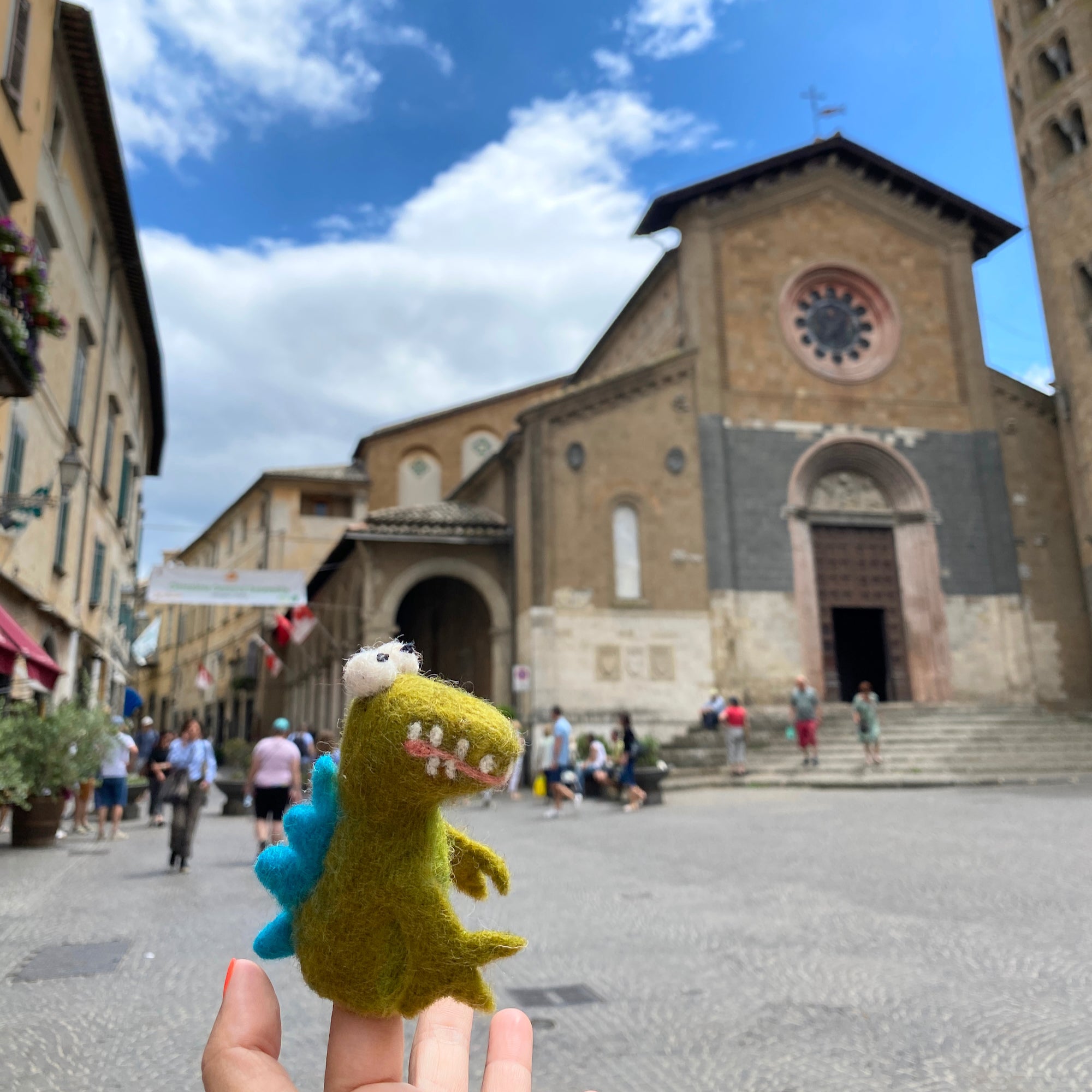 Felt Cute Gator Finger Puppet