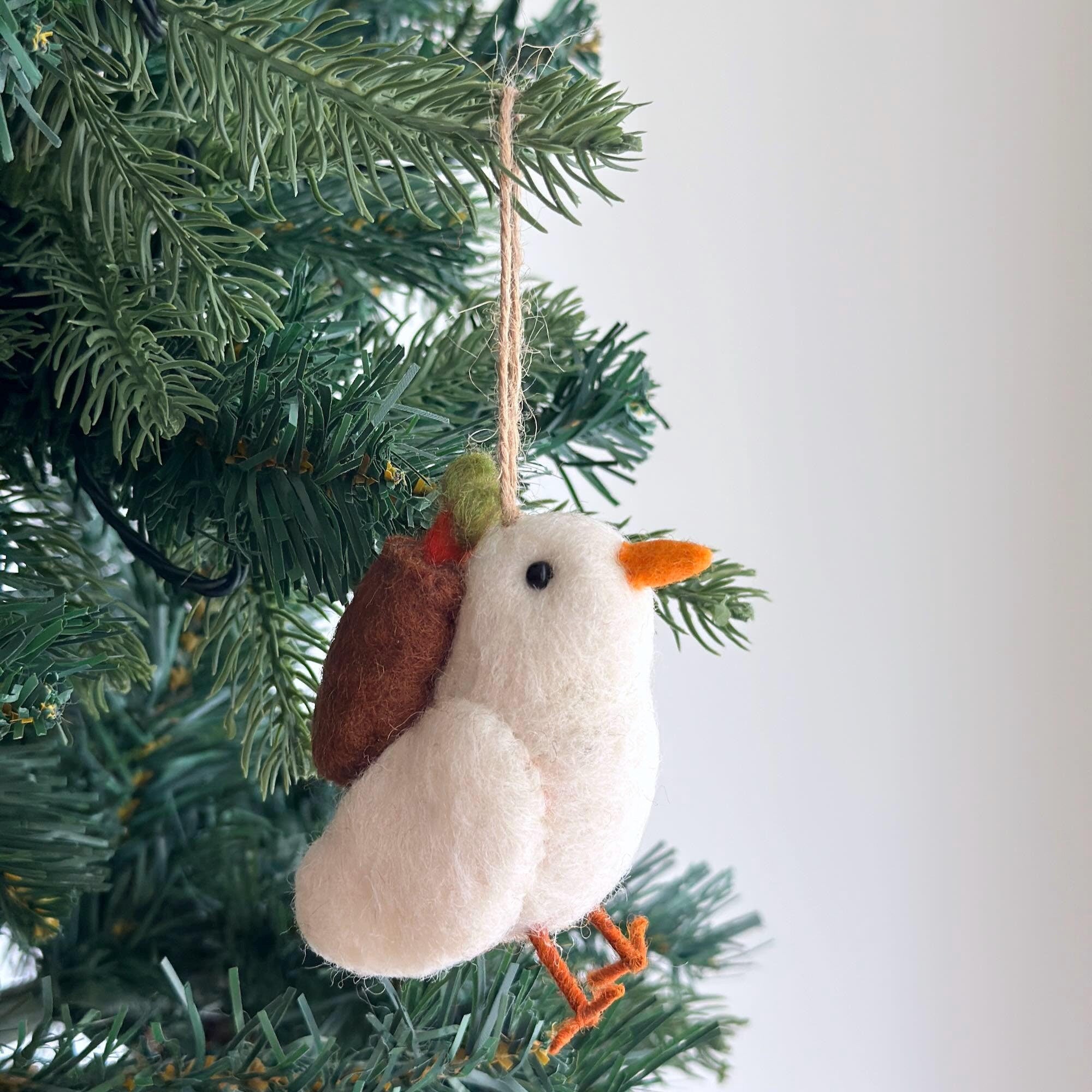 Felt Dove Carrying Carrot