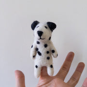 Felt Finger Puppet: Dalmatian Dog