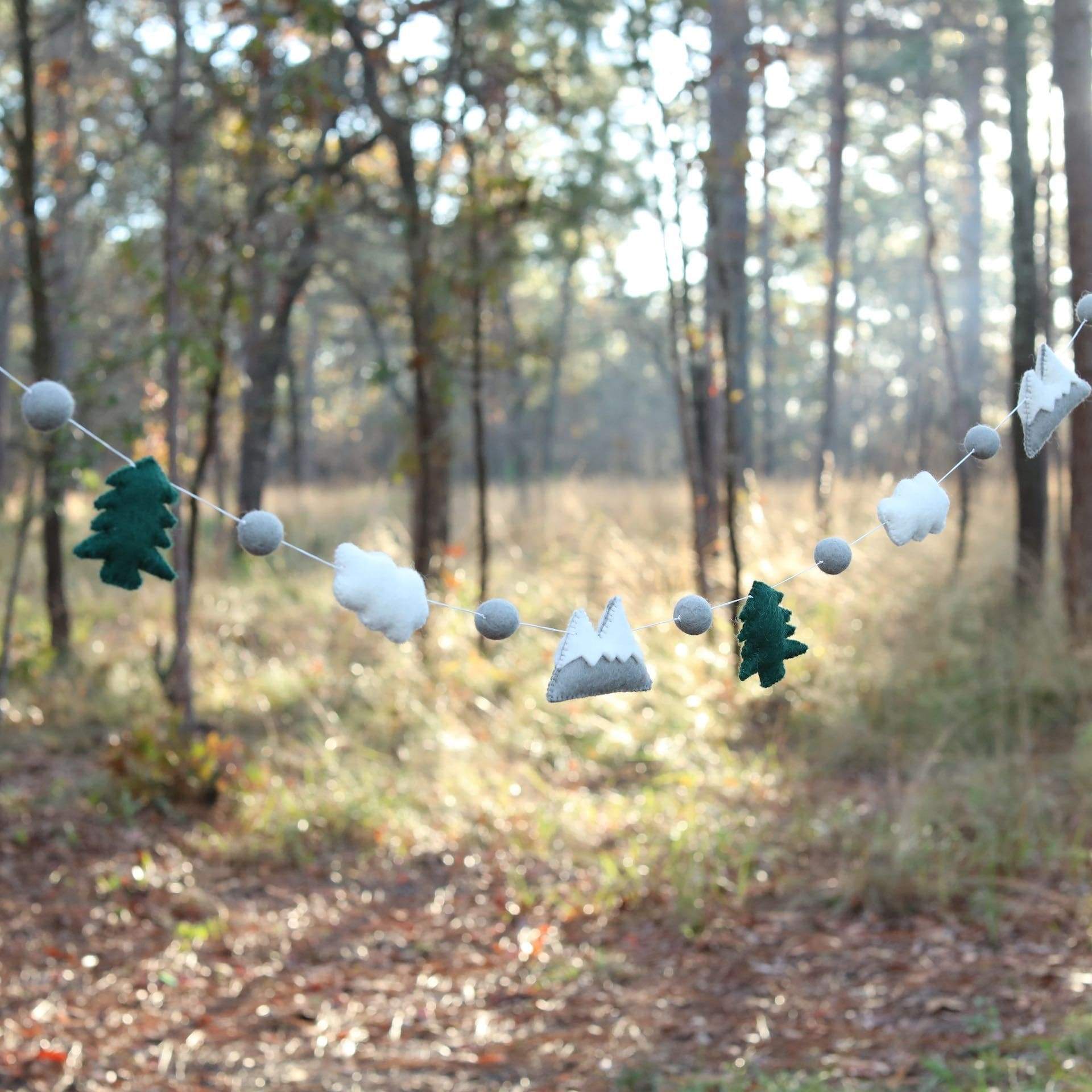 Felt Mountain & Cloud Garland