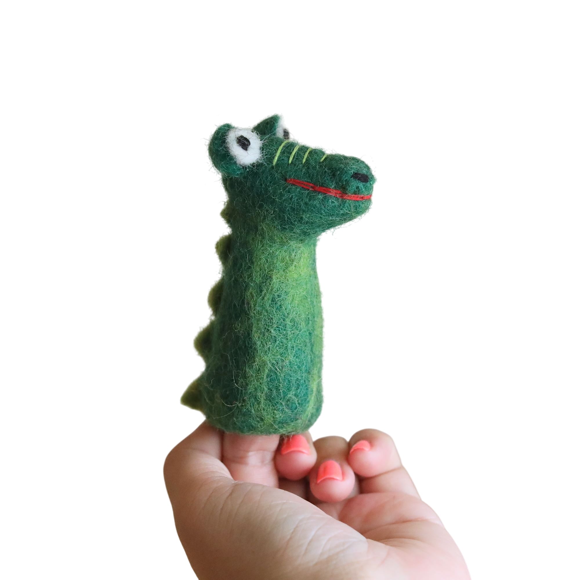 Felt Gator Finger Puppet