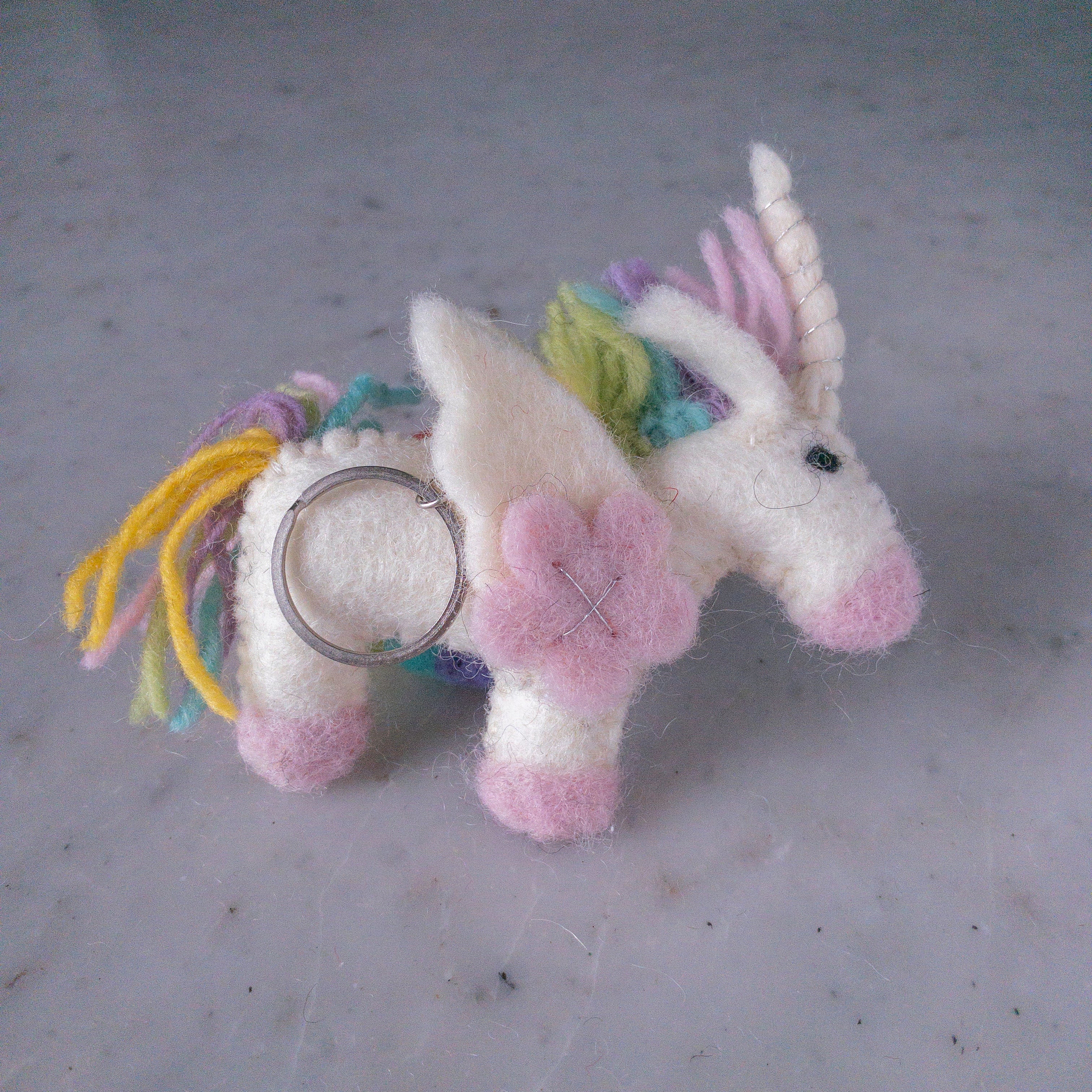 Felt Keychain - Pastel Unicorn