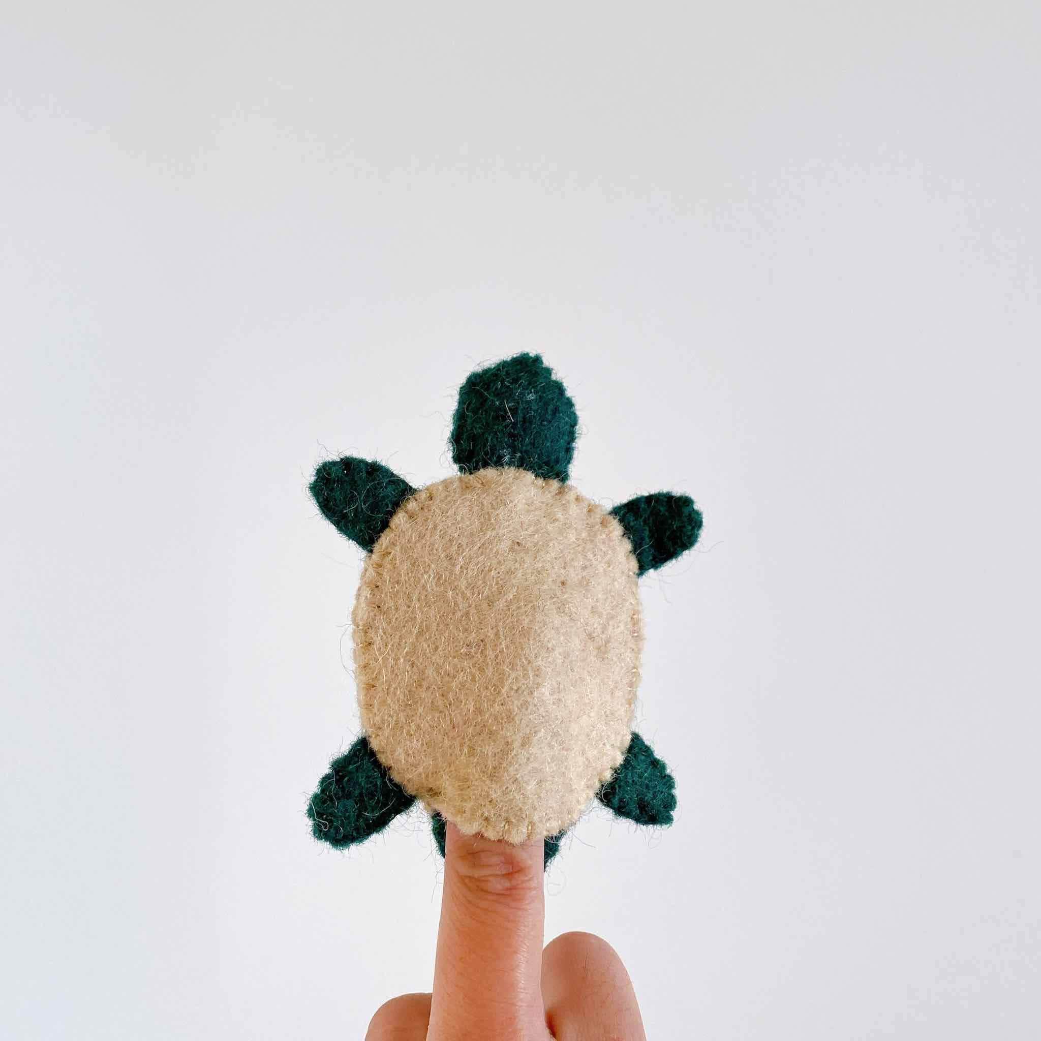 Felt Finger Puppet- Turtle