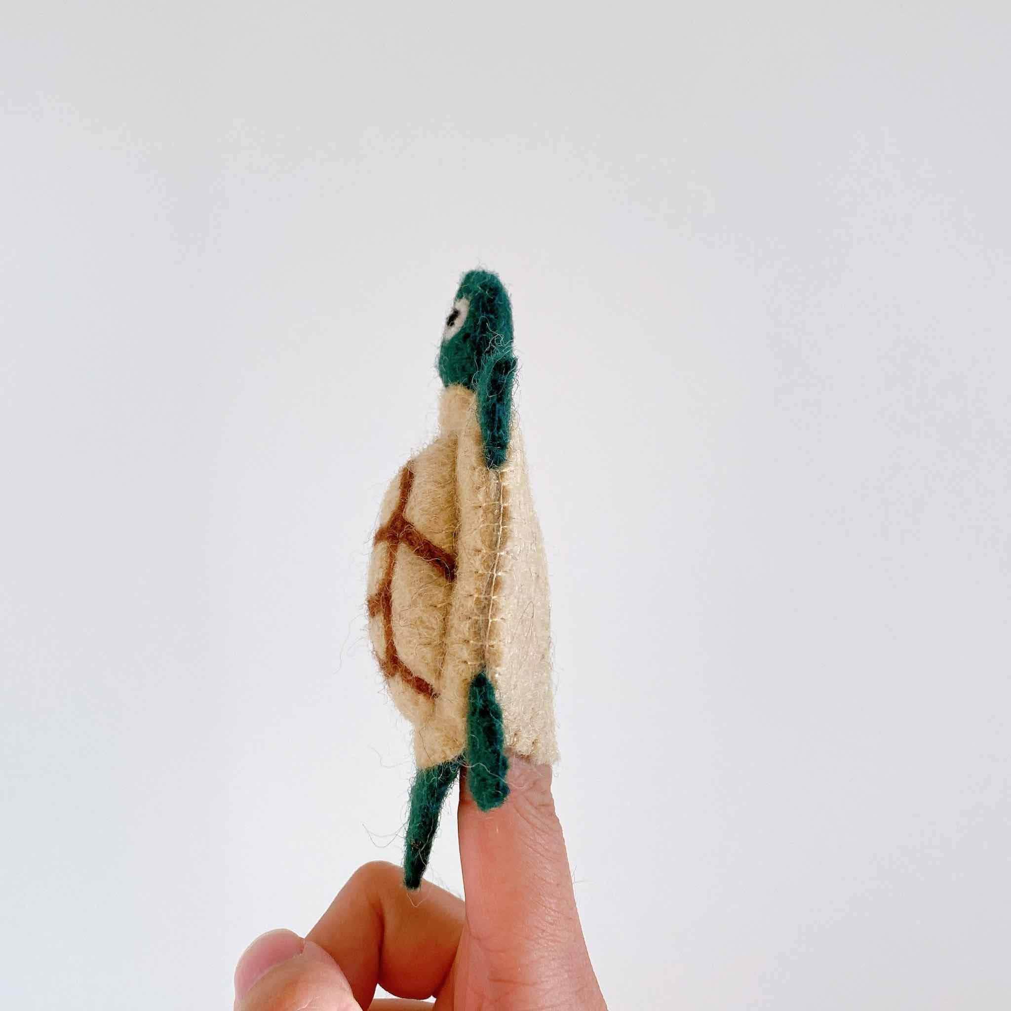 Felt Finger Puppet- Turtle