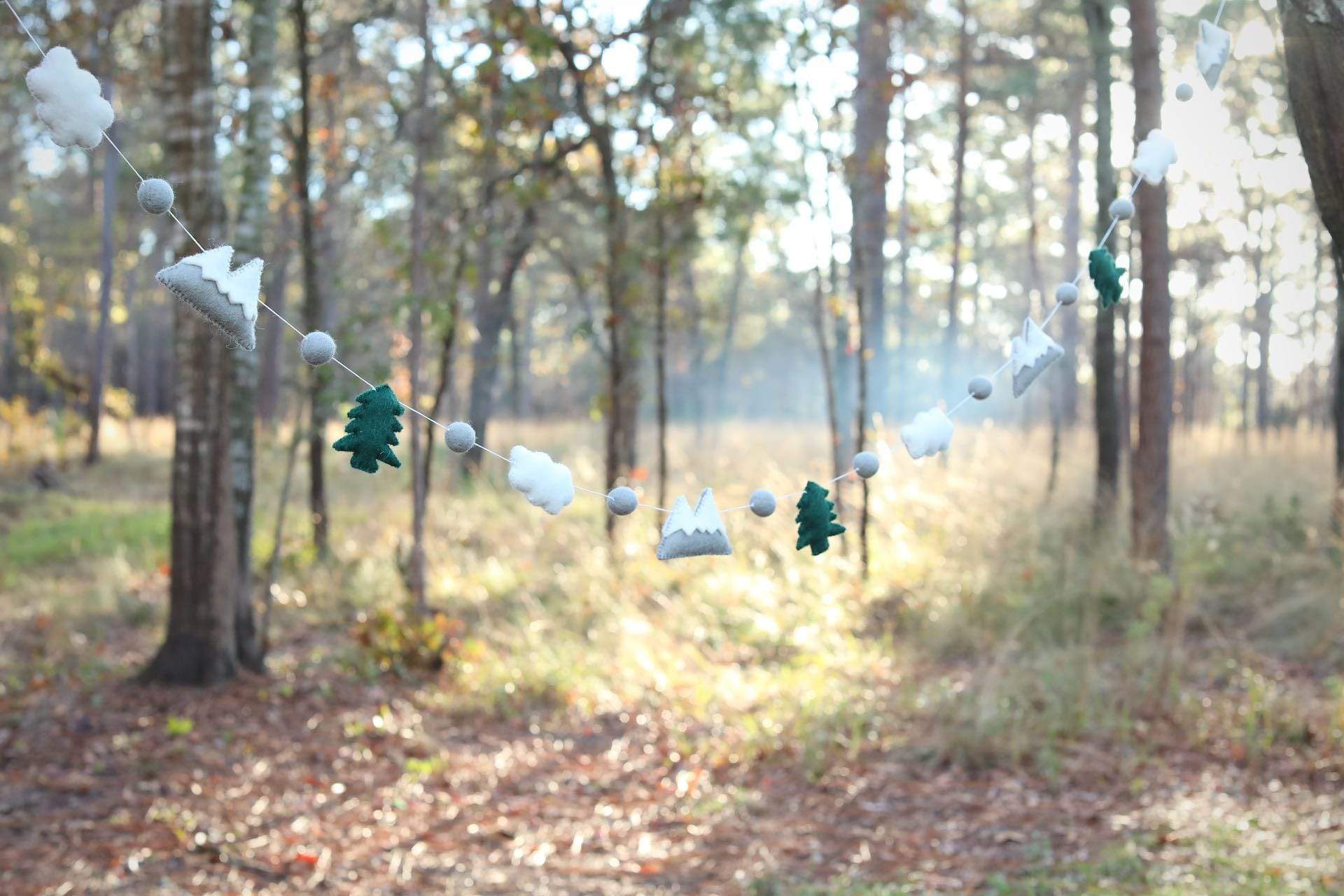 Felt Mountain & Cloud Garland