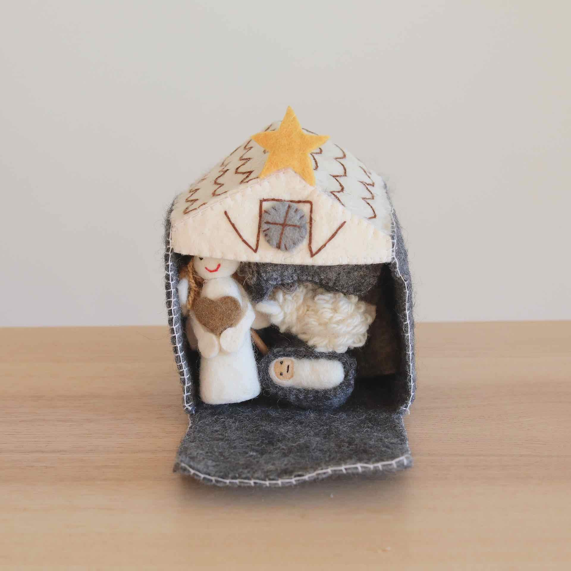 Finger Puppet Story Set—nativity Scene
